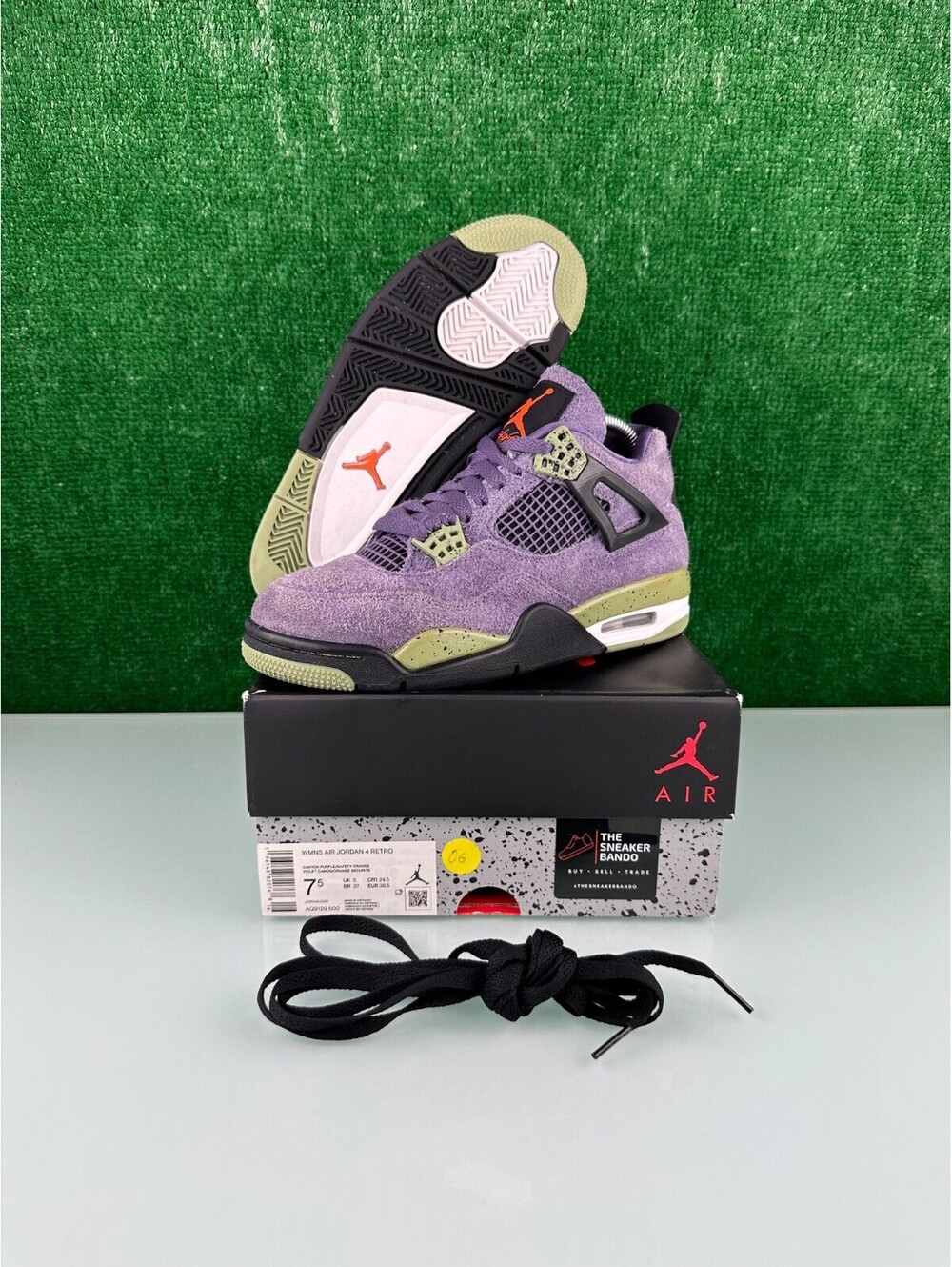 Size 7.5W/6M - Jordan 4 Retro Mid Canyon Purple W